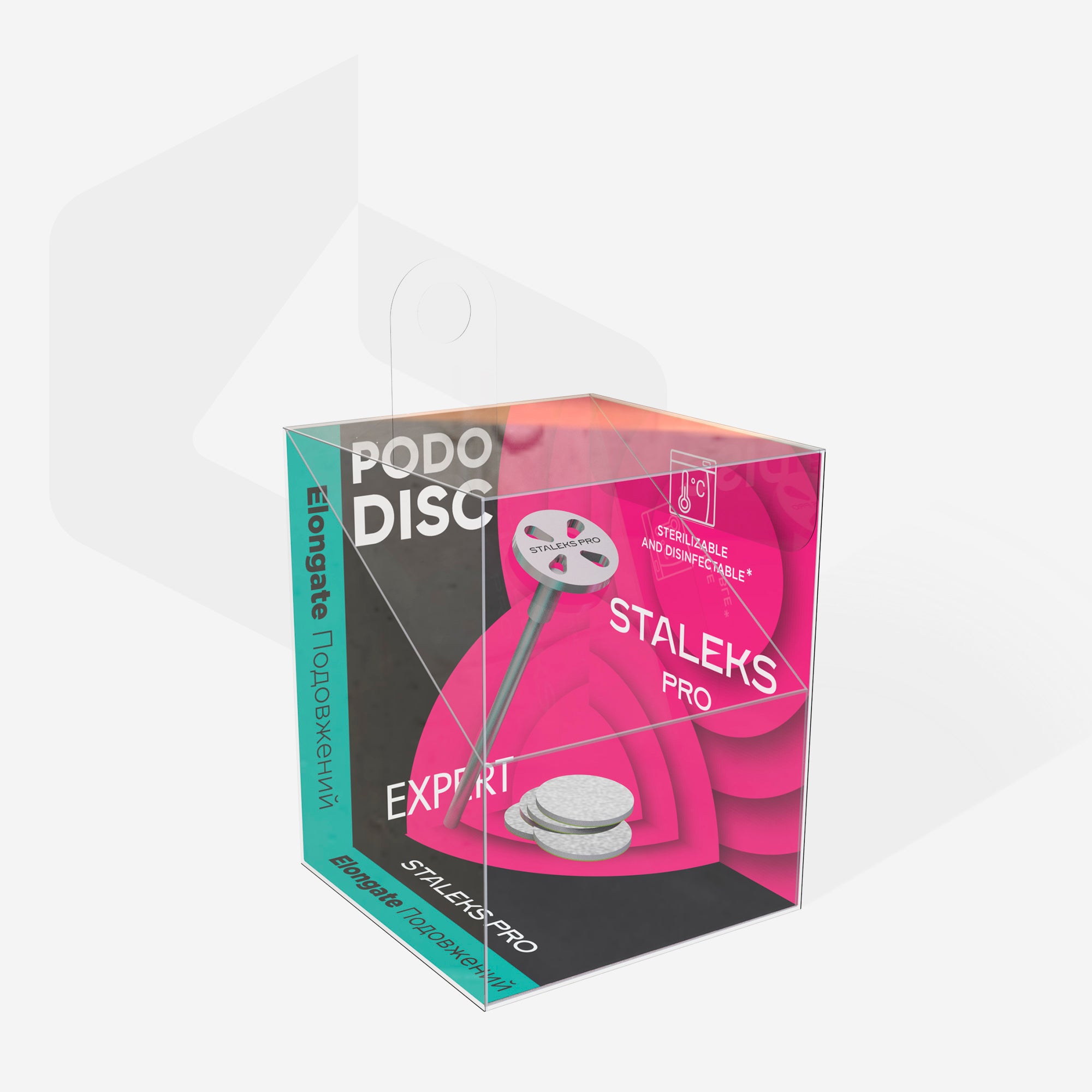 STALEKS EXPERT PODODISC XS Elongated pedicure disc with disposable files, 180 grit, 10 mm (5 pcs)