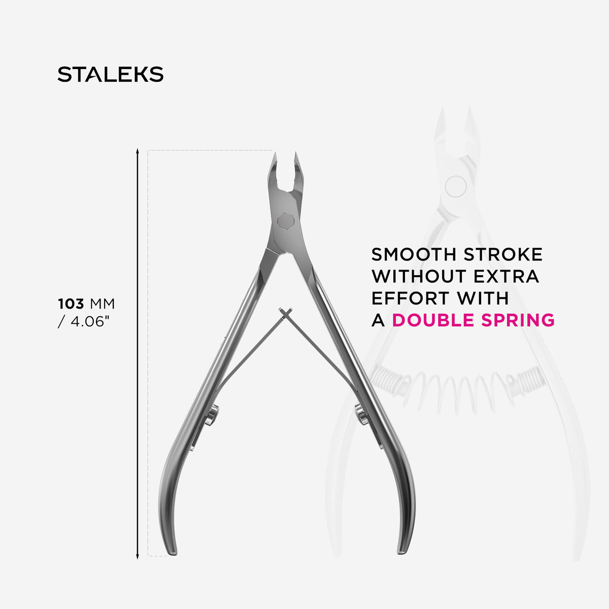 STALEKS EXPERT 92 Mini Profesyonel tirnak eti pensi, 3 mm