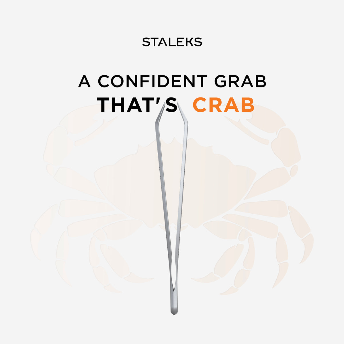 STALEKS CLASSIC 10 TYPE 8 Eyebrow tweezers wide straight, crab-style 