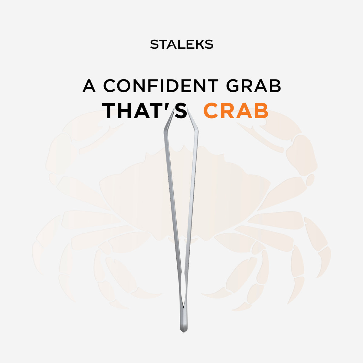 STALEKS CLASSIC 10 TYPE 9 Eyebrow tweezers wide, bevelled, crab-style 