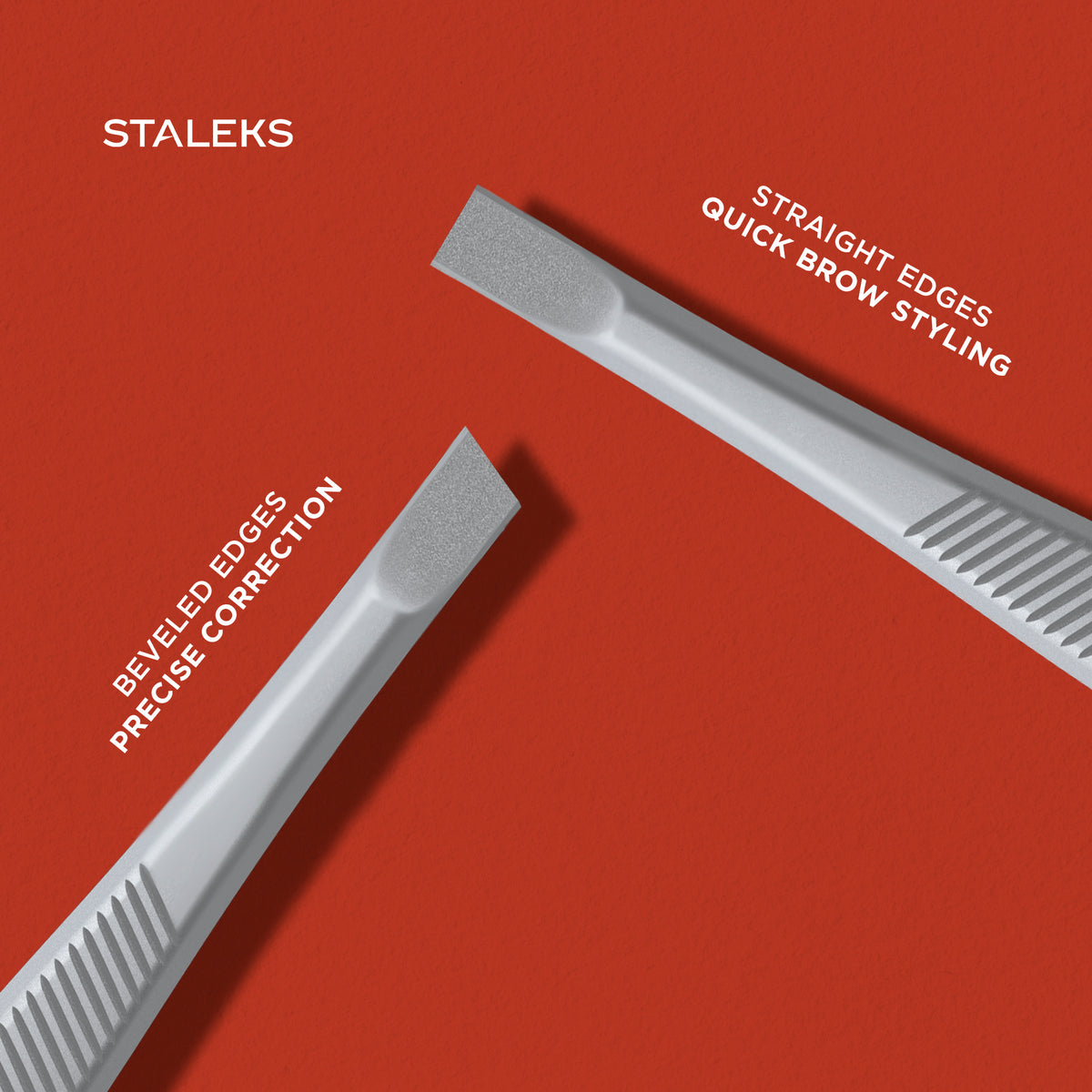 STALEKS CLASSIC 10 TYPE 9 Eyebrow tweezers wide, bevelled, crab-style 