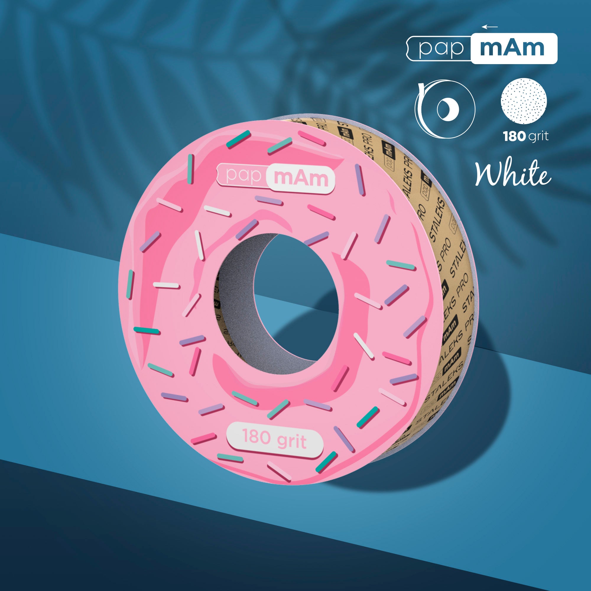 STALEKS  EXPERT Donut papmAm Düz törpü için yedek blok, 180 grit