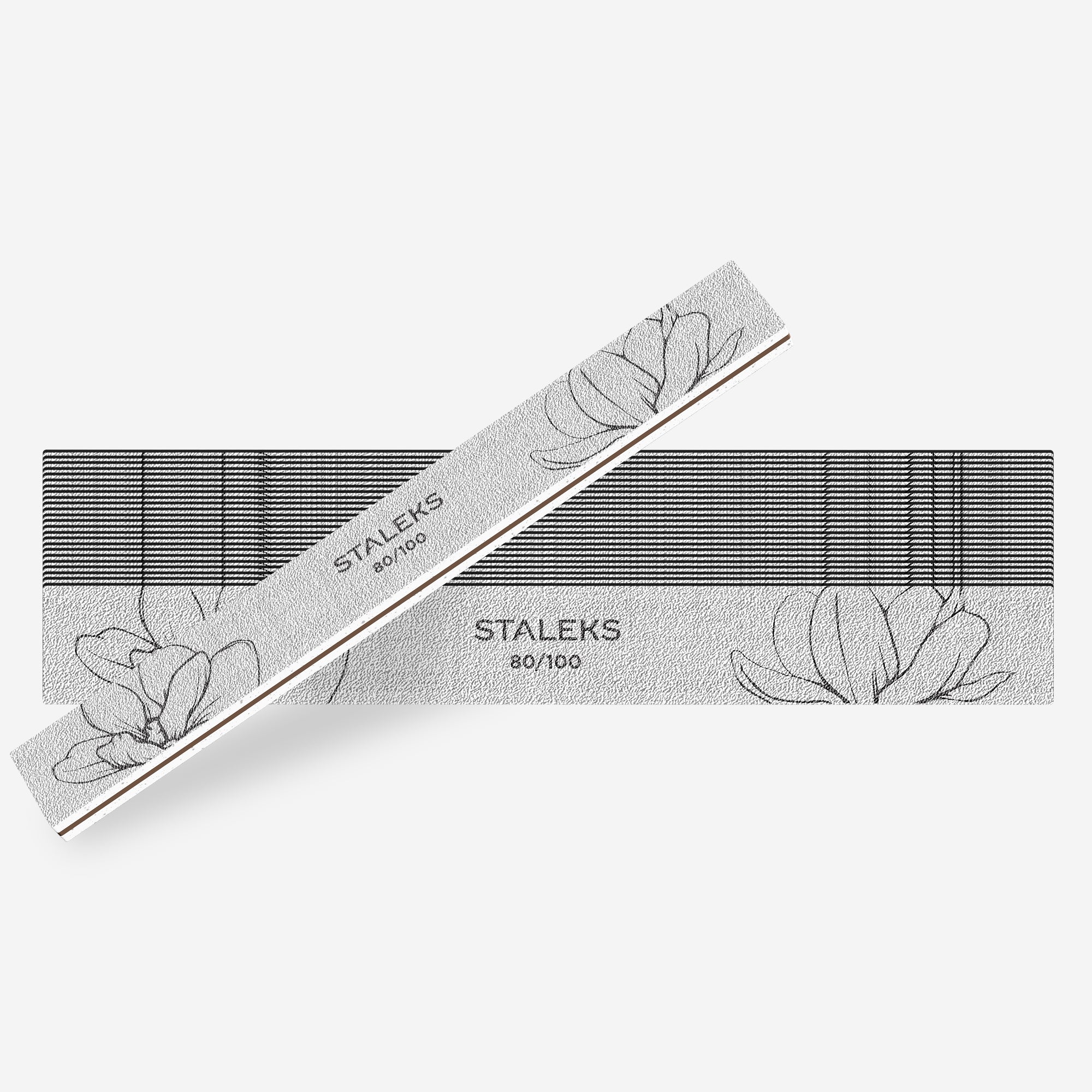STALEKS EXPERT 20 Mineral tırnaklar için düz törpü, 80/100 grit (25 adet)