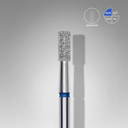 STALEKS EXPERT Diamond nail drill bit cylinder blue, head diameter 2,5 mm, working part 6 mm