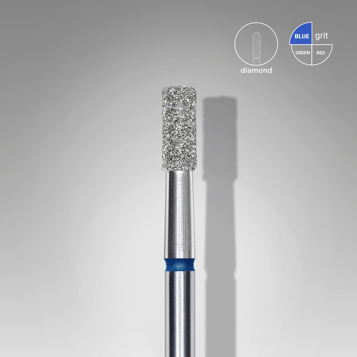 STALEKS EXPERT Elmas freze "silindir" mavi, çap 2,5 mm, çalışma kısmı 6 mm