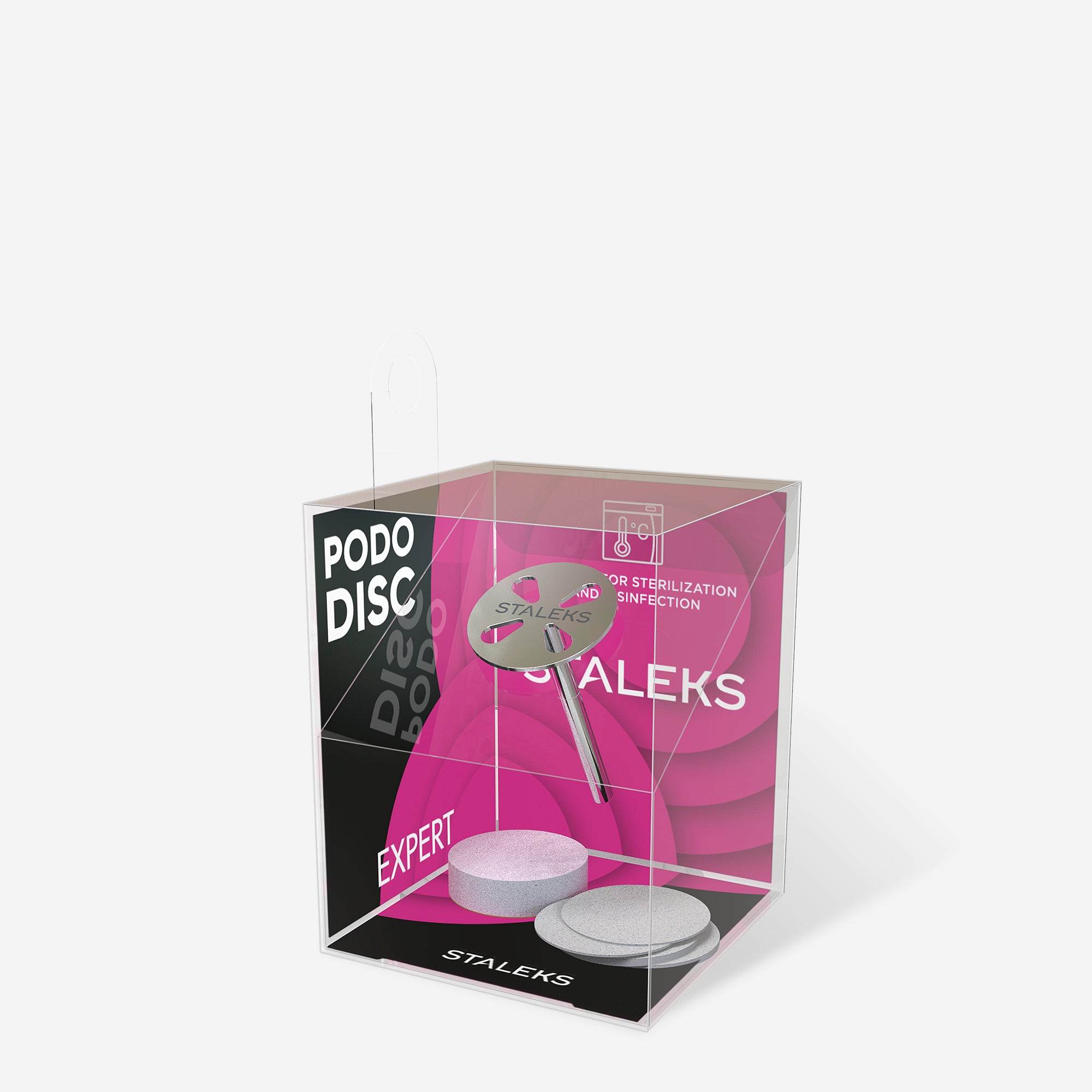 STALEKS EXPERT PODODISC S Değiştirilebilir yedek zımparalı pedikür diski, 180 grit 15 mm (5 adet)