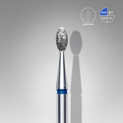 STALEKS EXPERT Diamond nail drill bit olive blue, head diameter 2,5 mm, working part 5 mm