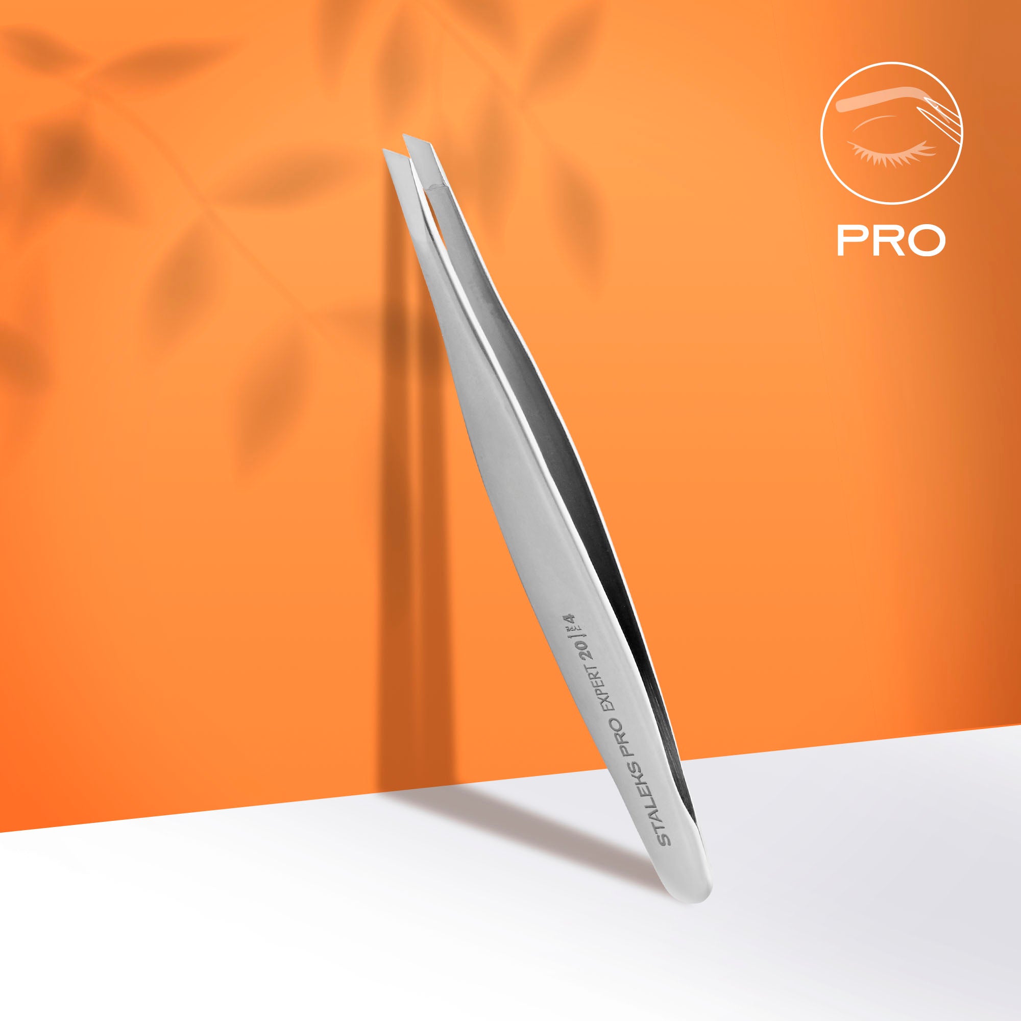 STALEKS EXPERT 20 TYPE 4 Dar, eğimli profesyonel kaş cımbızı