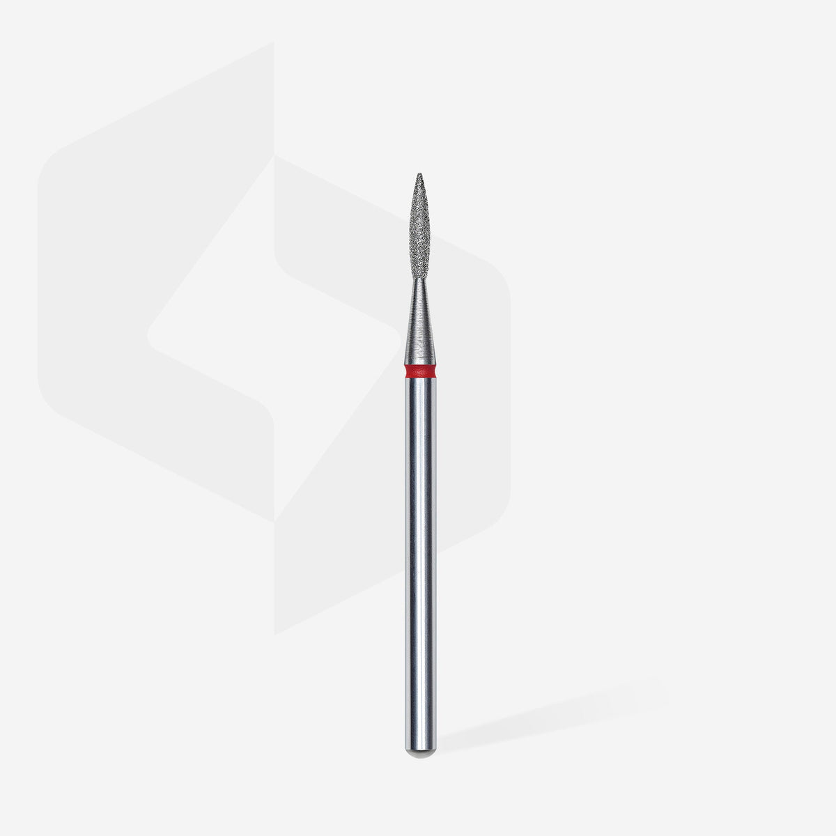STALEKS EXPERT Elmas freze sivri alev kırmızı, çap 1,6 mm, çalışma kısmı 8 mm