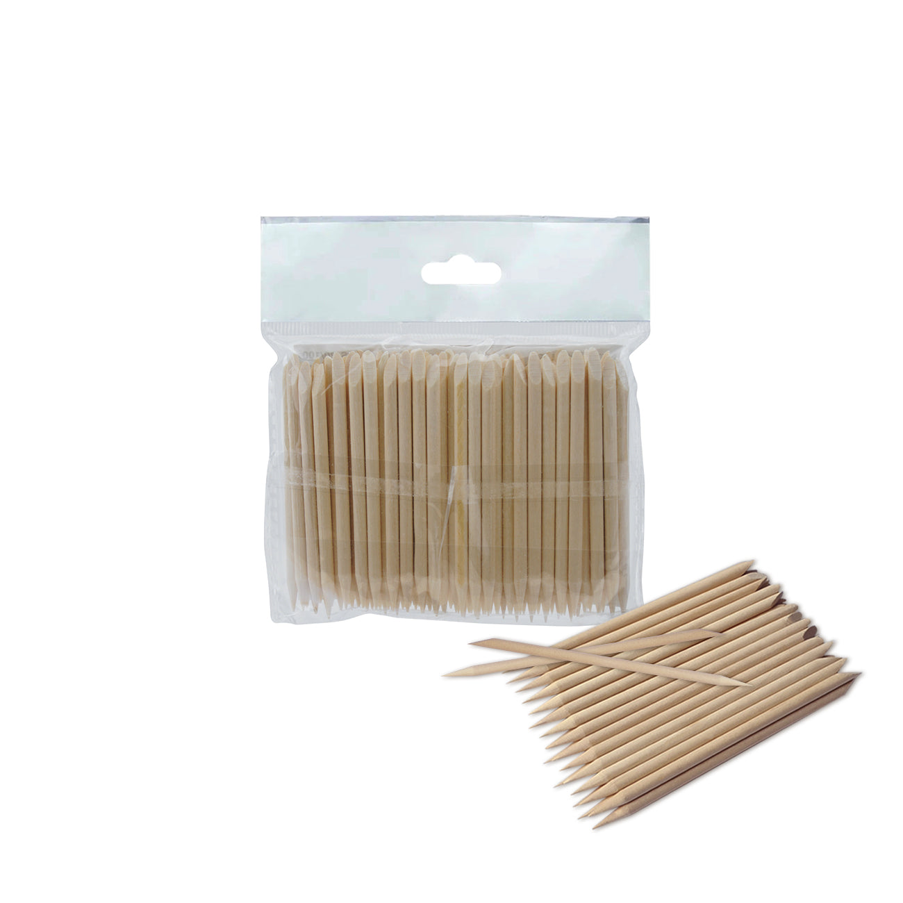 STALEKS EXPERT Orange stick wooden, 75 mm (100 pcs)