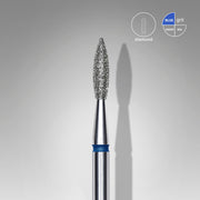 STALEKS EXPERT Elmas frez, sivri alev, mavi, çap 2,1 mm, çalışma kısmı 8 mm