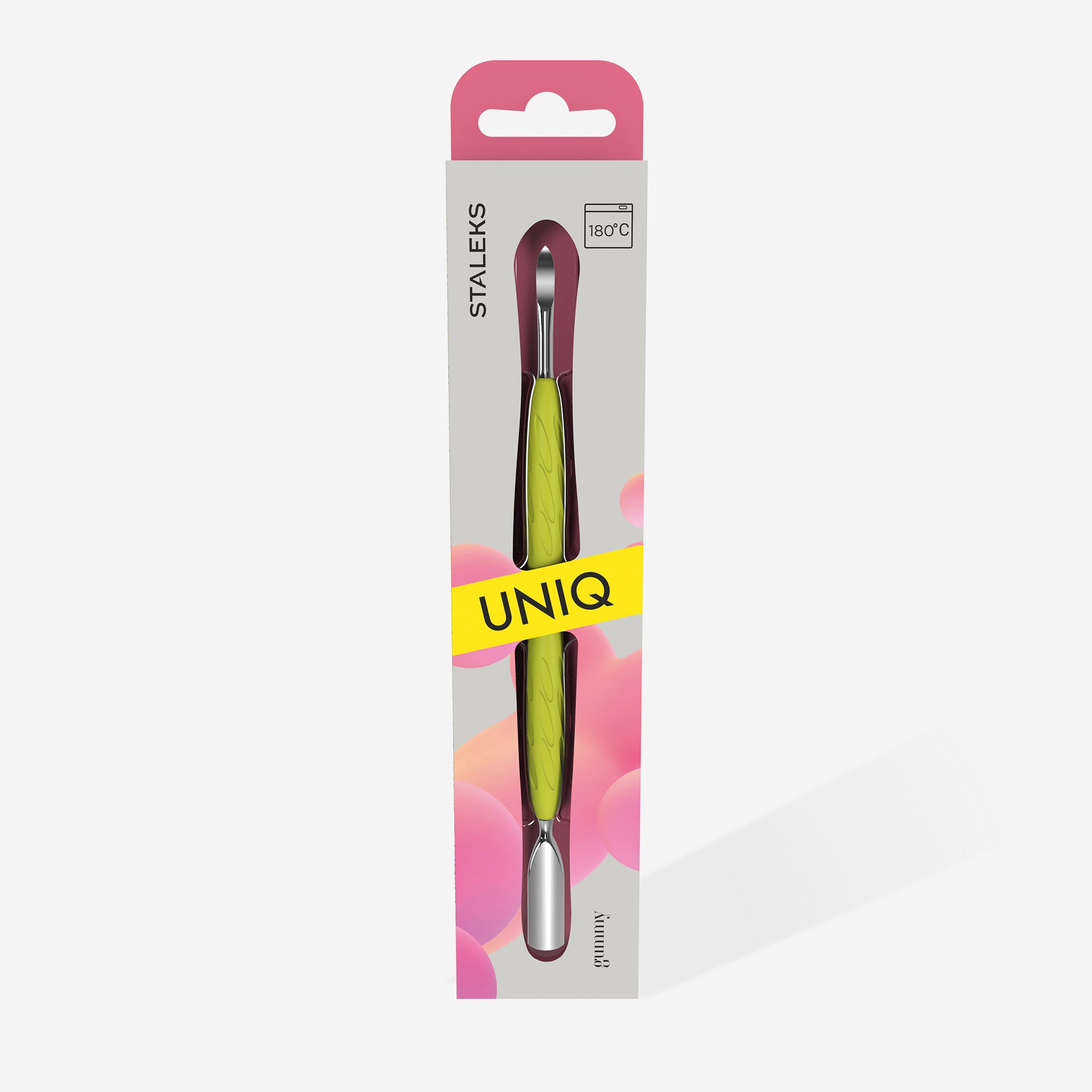 STALEKS UNIQ 10 TYPE 6 Gummy Rounded wide pusher and nail cleaner