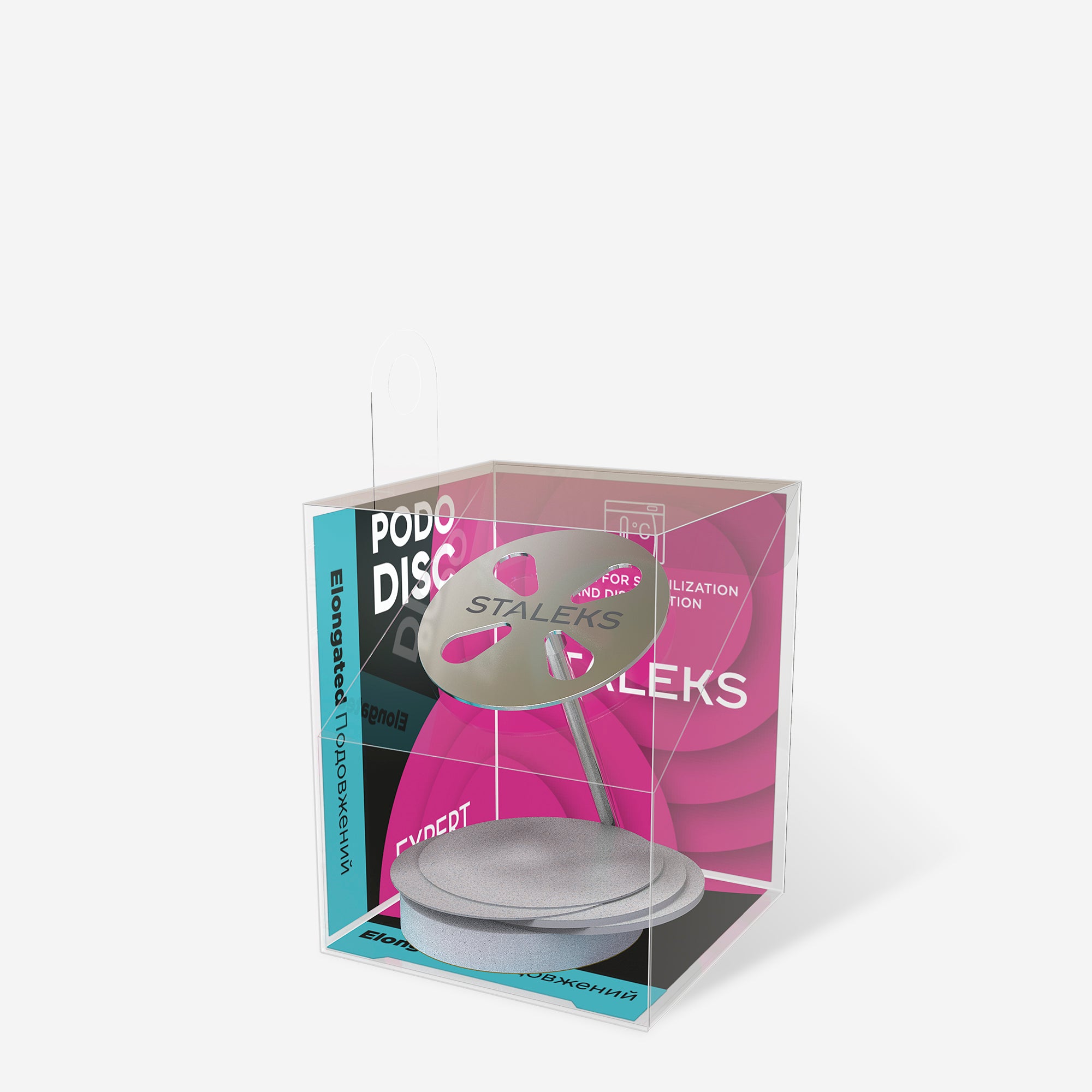STALEKS EXPERT PODODISC L Değiştirilebilir zımparalı uzatılmış pedikür diski, 180 grit 25 mm (5 adet)