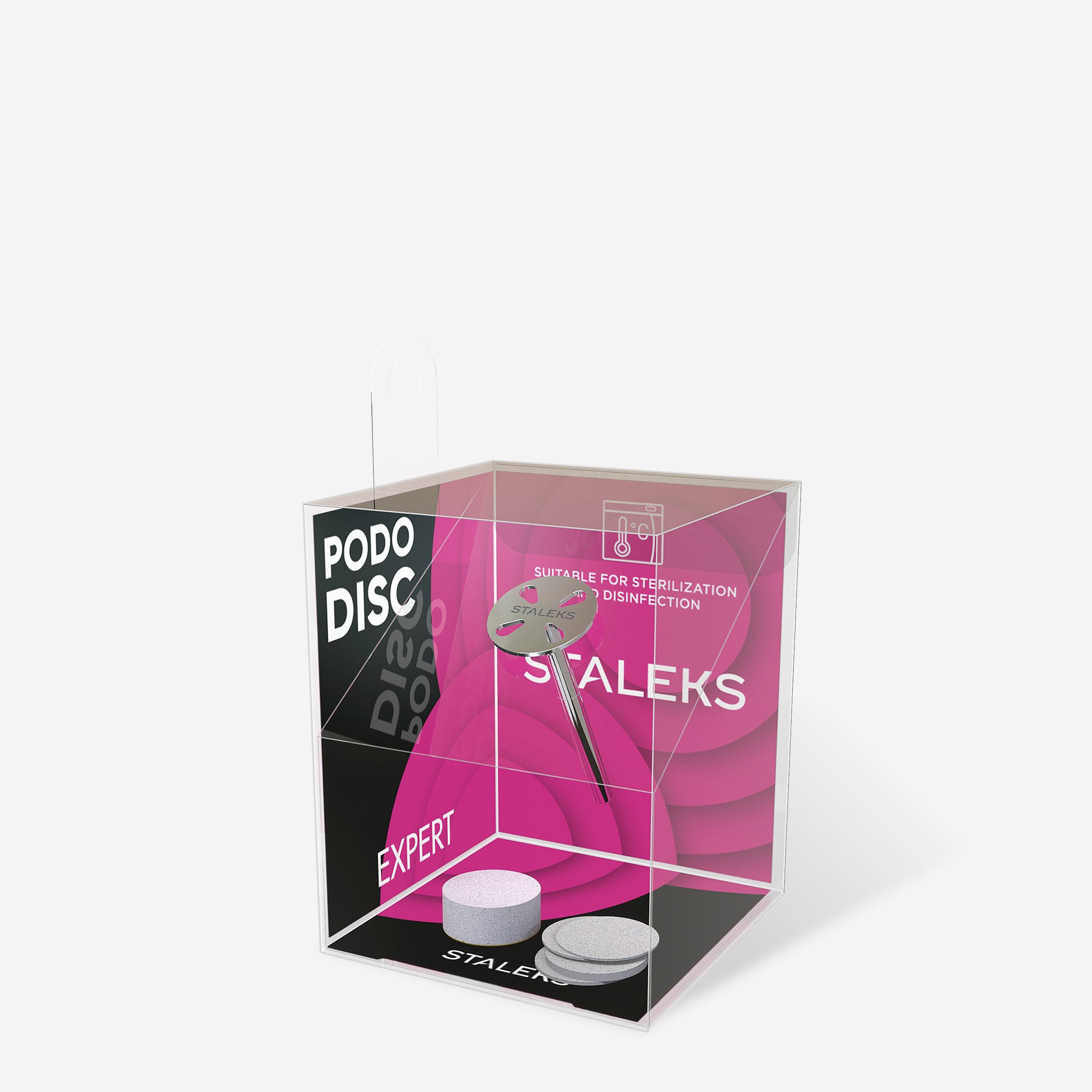 STALEKS EXPERT PODODISC XS Değiştirilebilir yedek zımparalı pedikür diski, 180 grit 10 mm (5 adet)