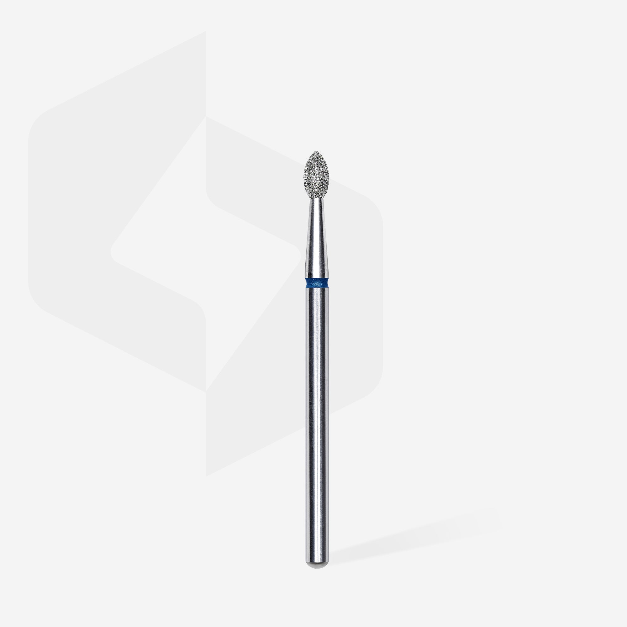 STALEKS EXPERT Diamond nail drill bit pointed bud blue, head diameter 2,5 mm, working part 4,5 mm