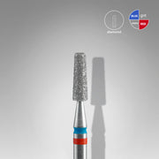 STALEKS EXPERT Diamond nail drill bit DUO cone red-blue, head diameter 2,5 mm, working part 8 mm