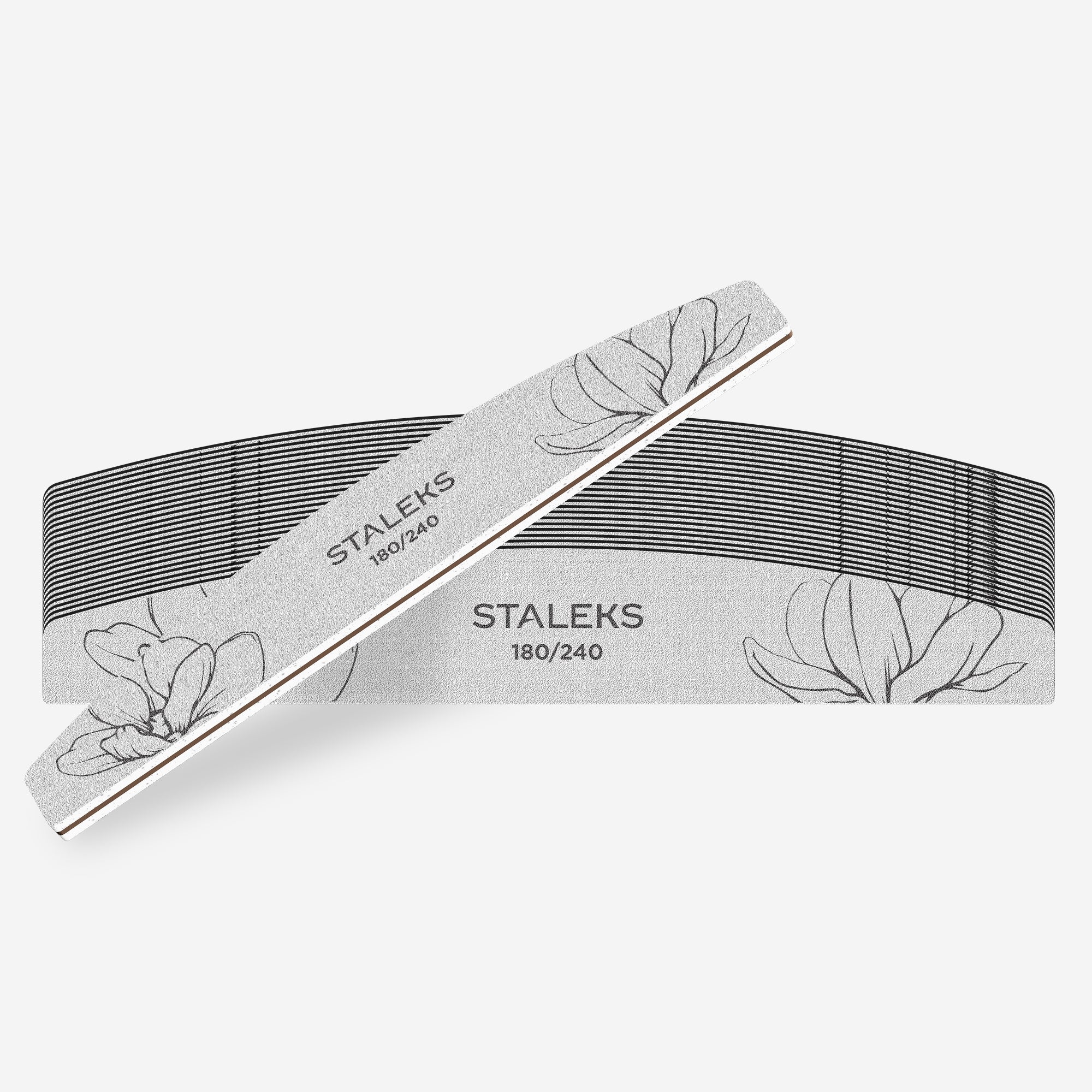 STALEKS EXPERT 40 Crescent mineral nail file, 180/240 grit (25 pc)