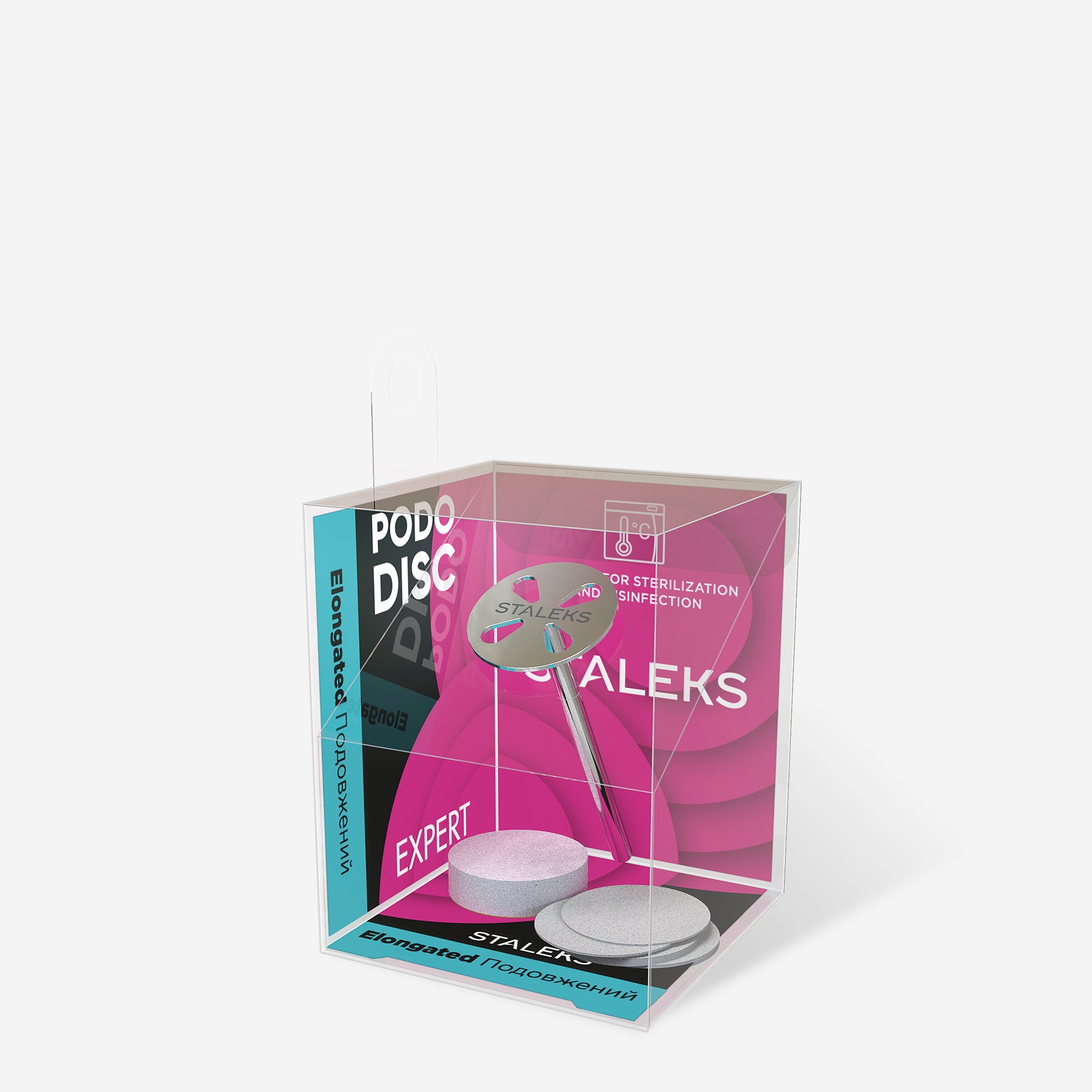 STALEKS EXPERT PODODISC S Uzatılmış PODODISC pedikür diski, değiştirilebilir yedek zımparalar ile, 180 grit 15 mm (5 adet)