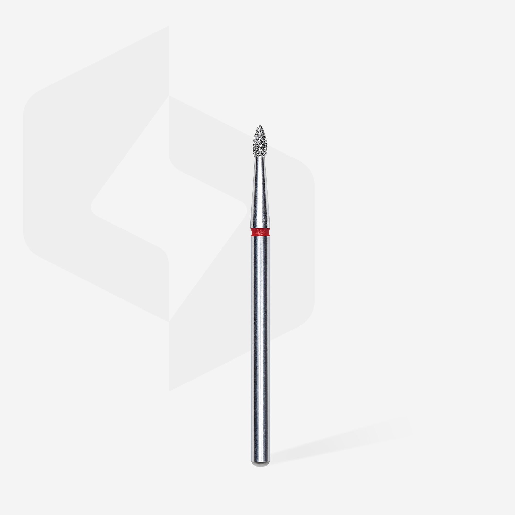 STALEKS EXPERT Diamond nail drill bit pointed bud red, head diameter 1,8 mm, working part 4 mm