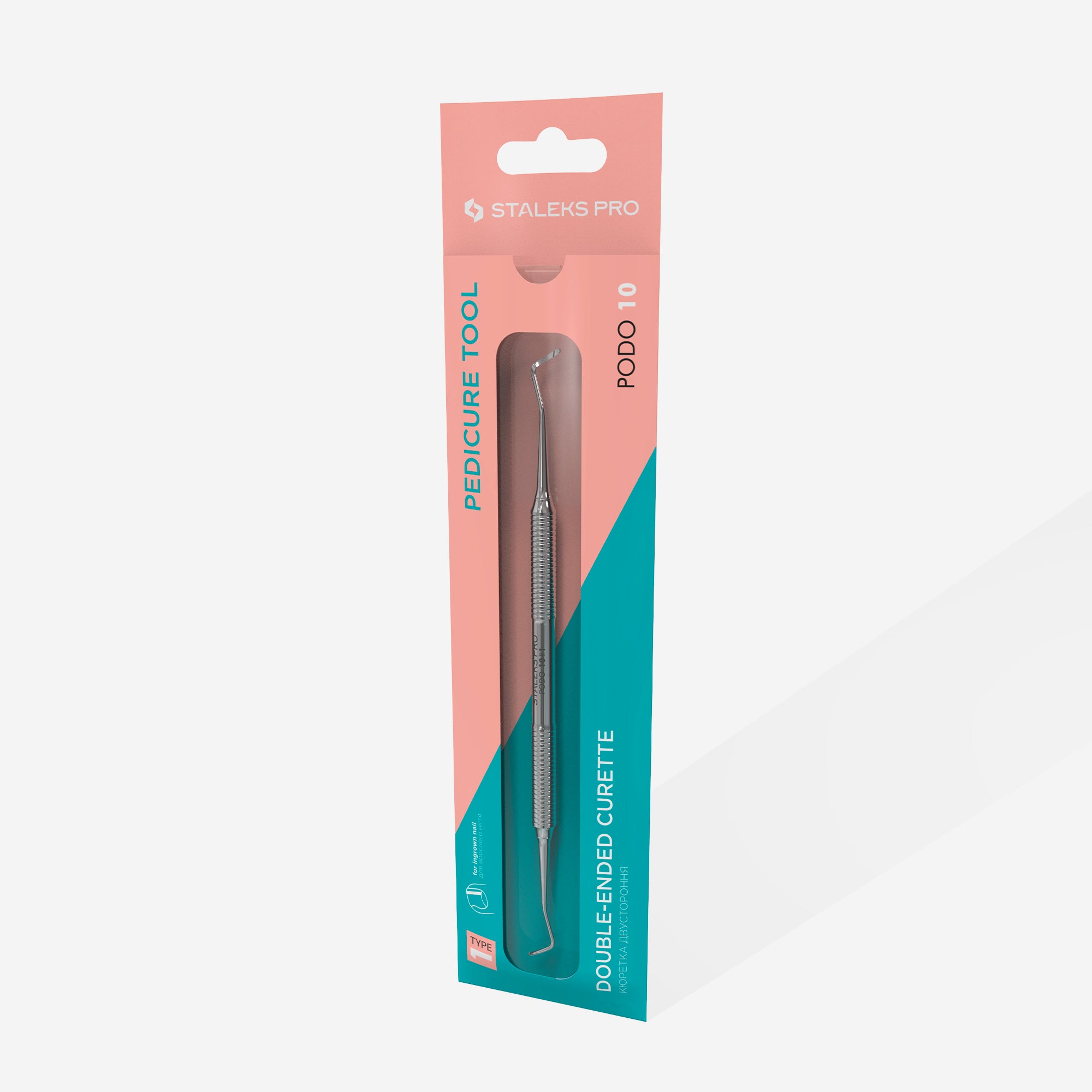 STALEKS PODO 10 TYPE 1 Podology double-ended curette