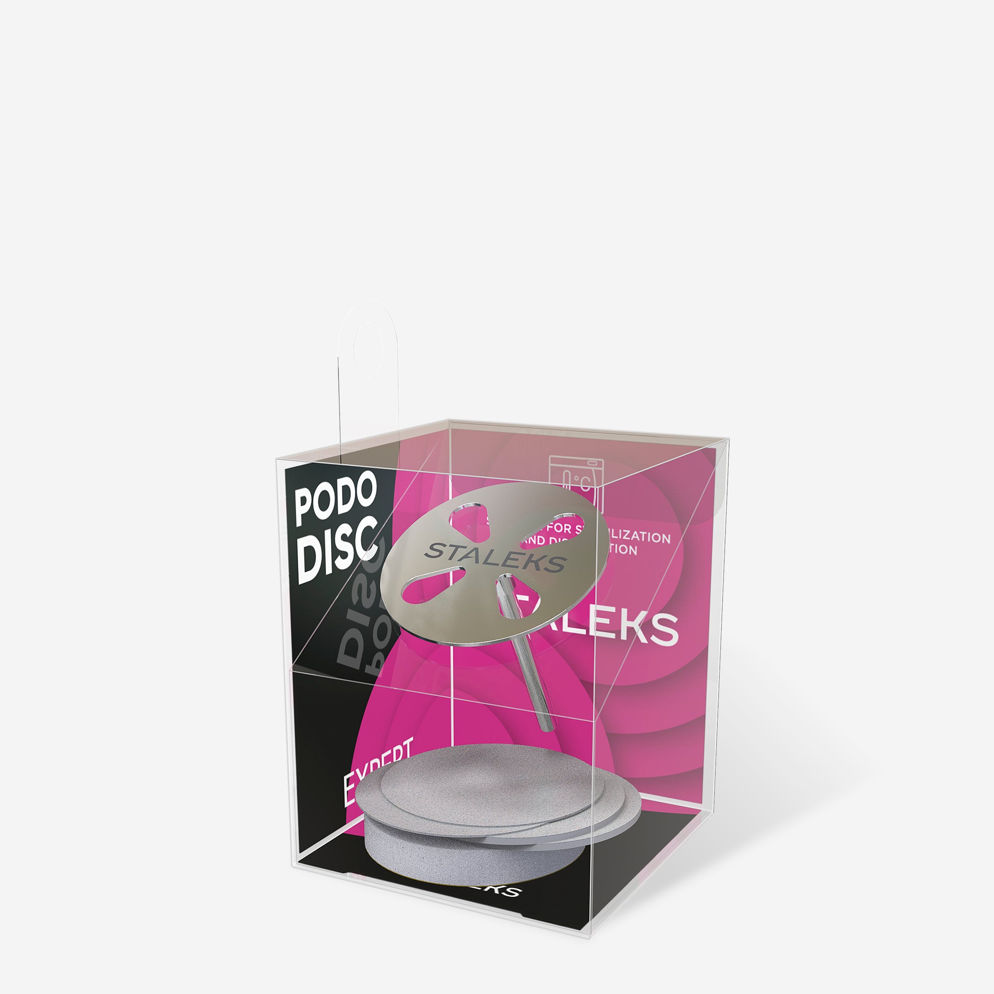 STALEKS EXPERT PODODISC L Değiştirilebilir yedek zımparalı pedikür diski, 180 grit 25 mm (5 adet)