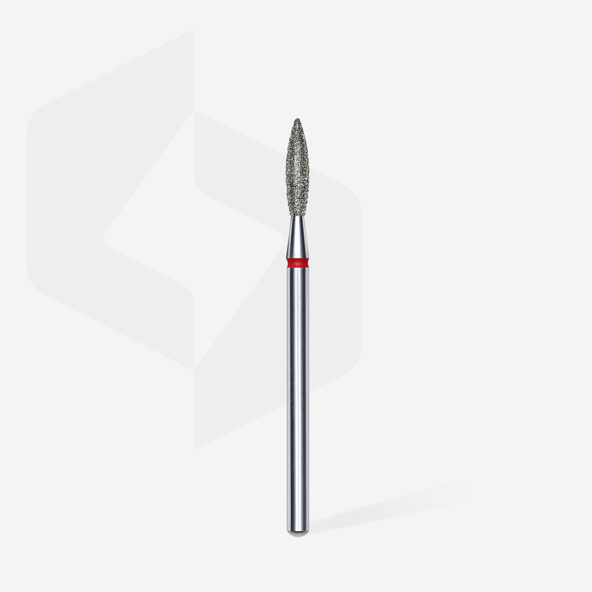 STALEKS EXPERT Elmas freze "alev" kırmızı, çap 2,3 mm, çalışma kısmı 10 mm