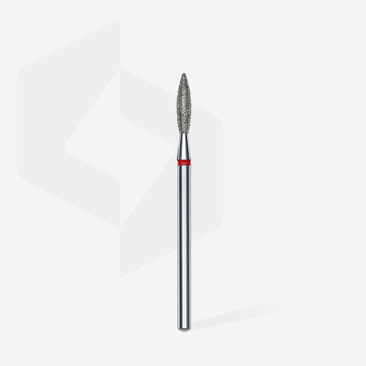 STALEKS EXPERT Elmas freze "alev" kırmızı, çap 2,3 mm, çalışma kısmı 10 mm