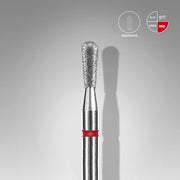 STALEKS EXPERT Diamond nail drill bit match red, head diameter 2,3 mm, working part 5 mm