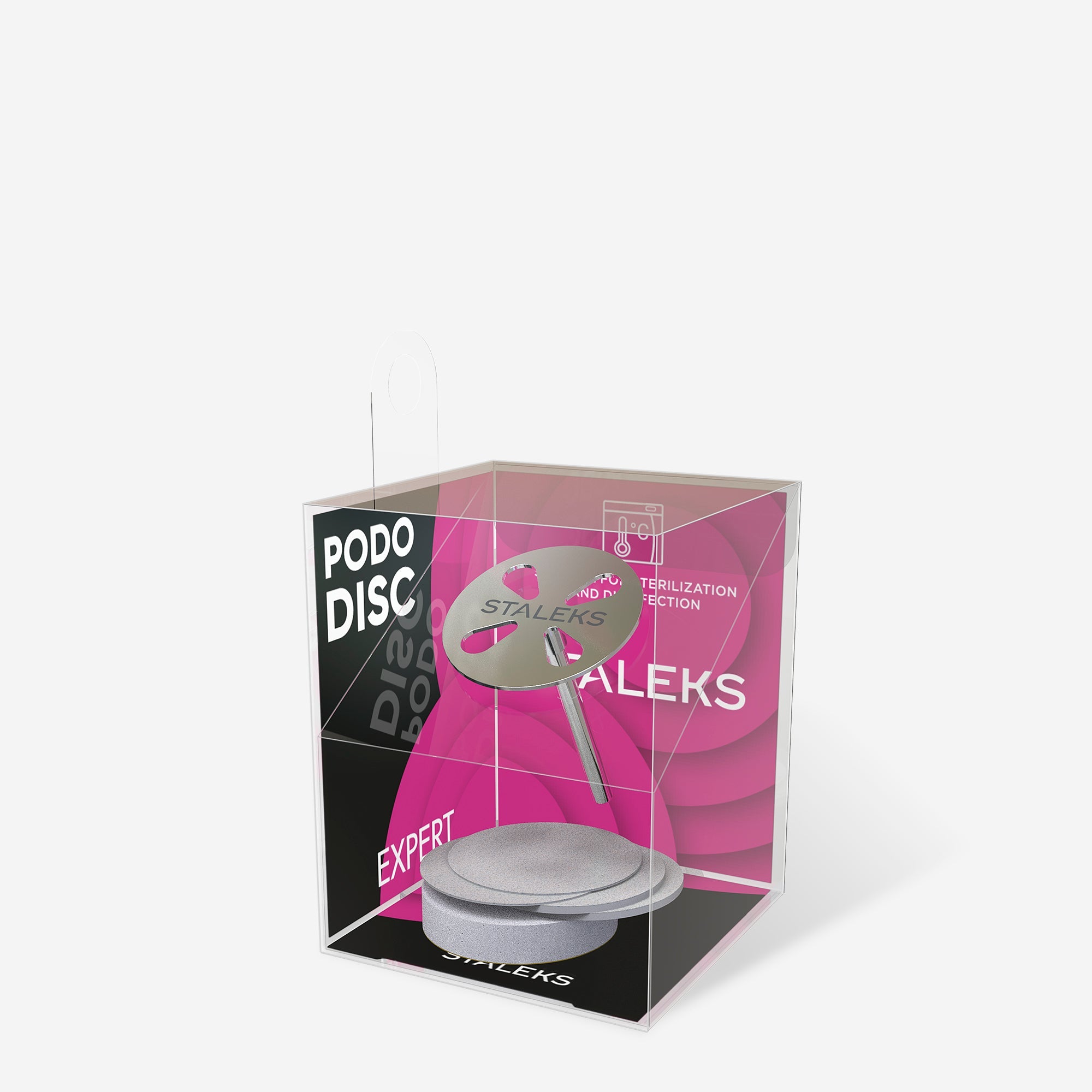 STALEKS EXPERT PODODISC M Değiştirilebilir yedek zımparalı pedikür diski, 180 grit 20 mm (5 adet)
