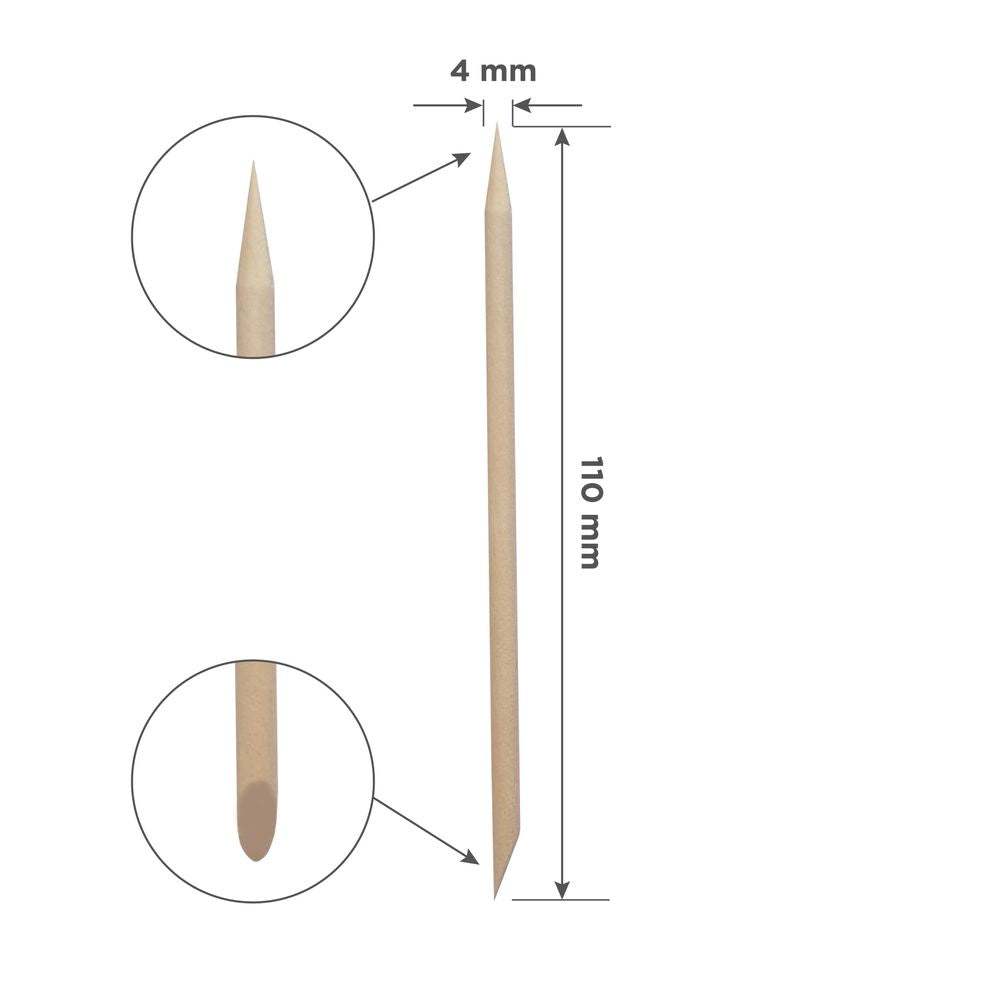 STALEKS EXPERT Ahşap portakal çubuğu, 110 mm (100 adet)