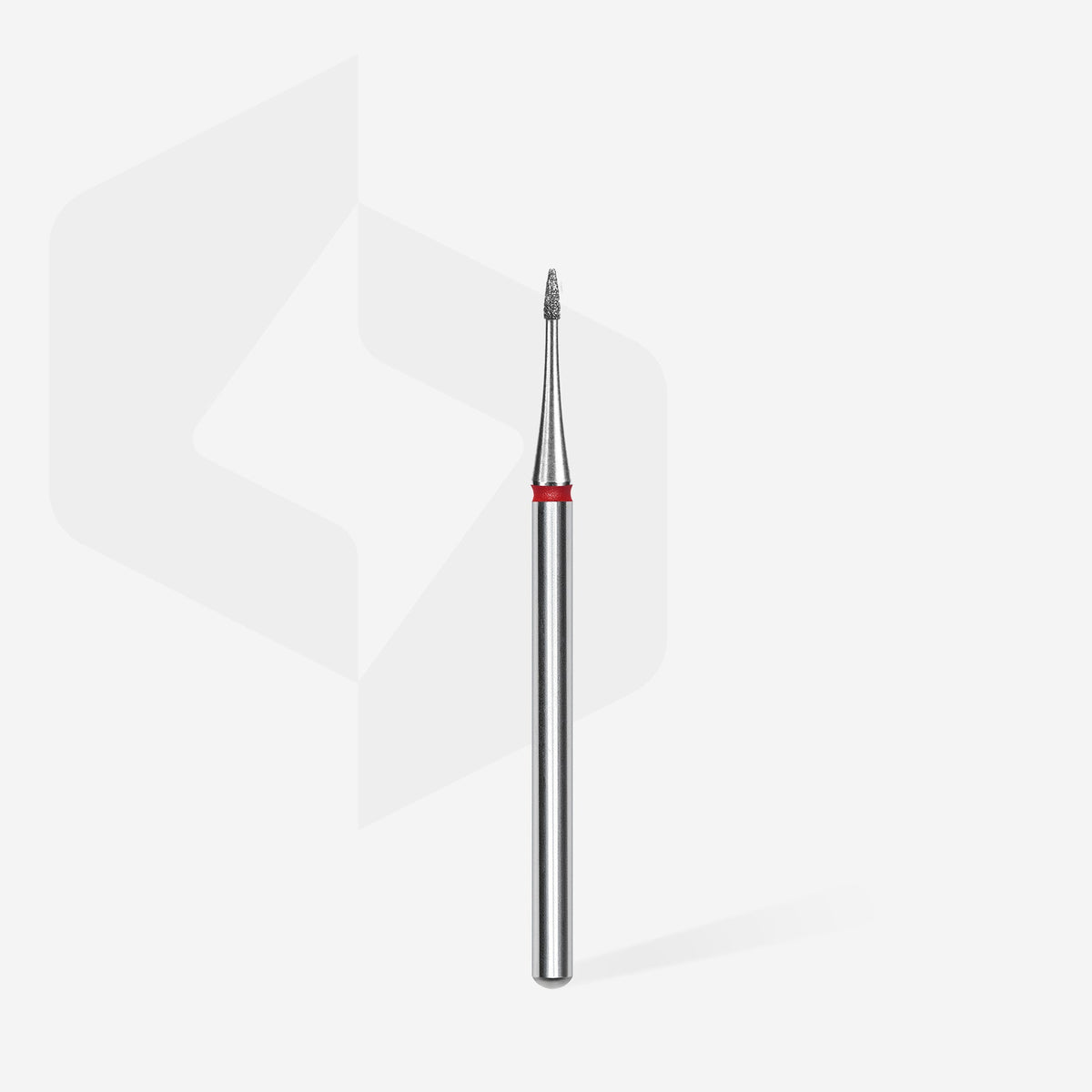 STALEKS EXPERT Elmas freze, mini alev, kırmızı, çap 1 mm, çalışma kısmı 3 mm