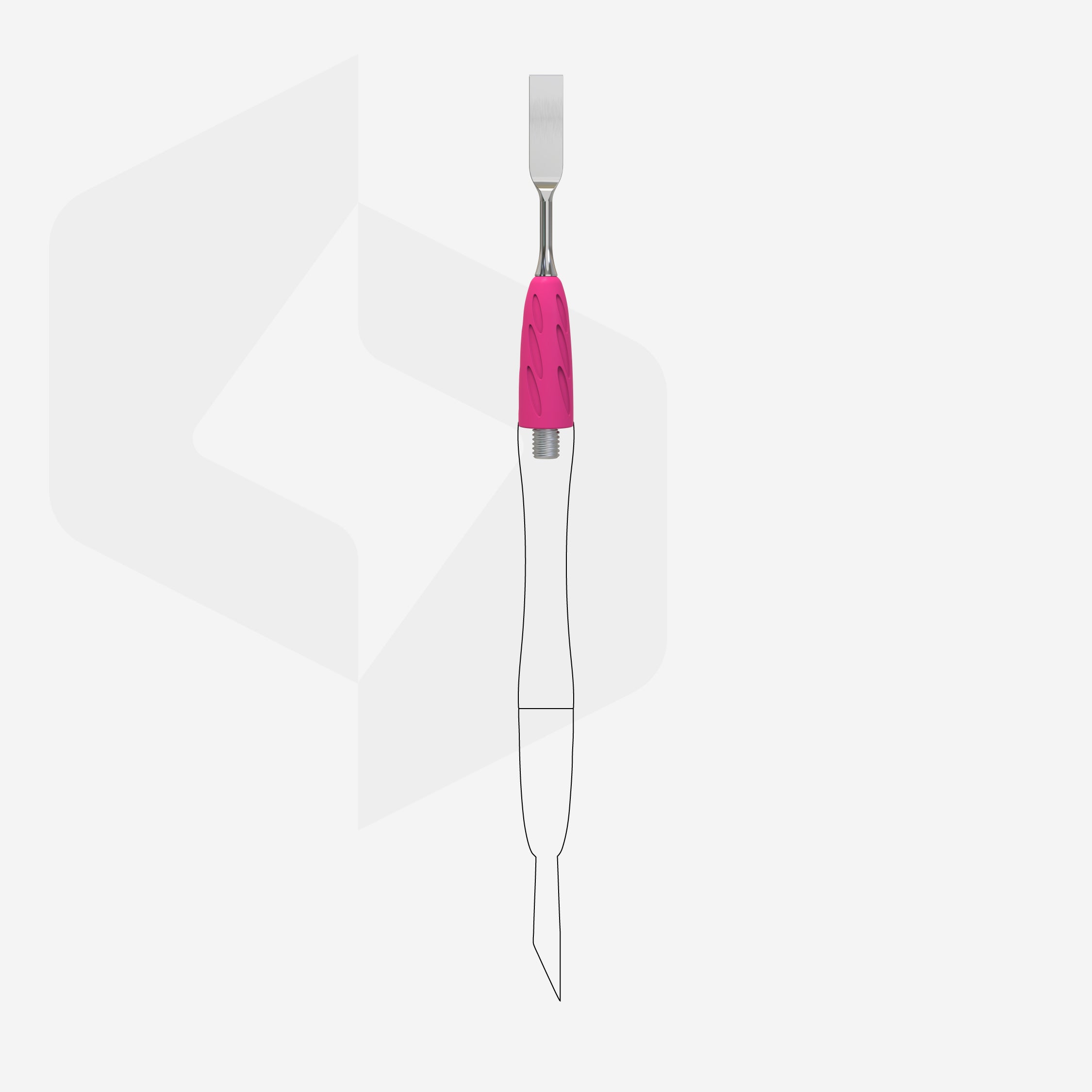 STALEKS UNIQ 18 Combo Working part of the pusher (straight flat pusher)