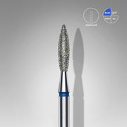 STALEKS EXPERT Elmas frez, alev şekilli, mavi, çap 2,3 mm, çalışma kısmı 10 mm