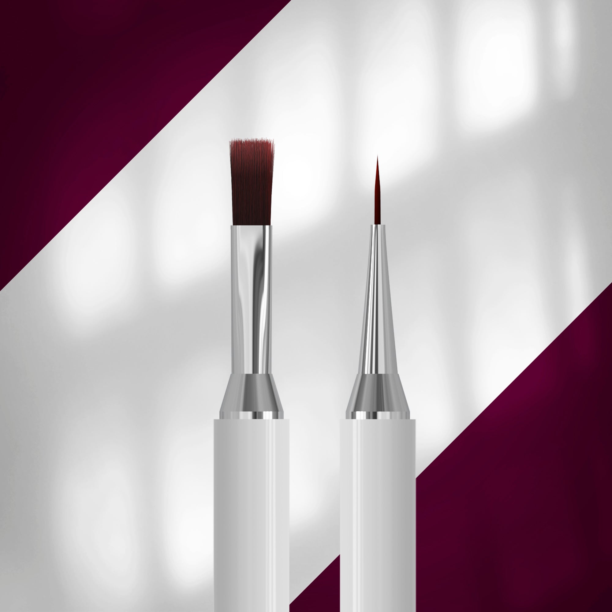 STALEKS EXCLUSIVE 08/03 Çift Taraflı Jel Fırçası 10 mm / Liner 10 mm