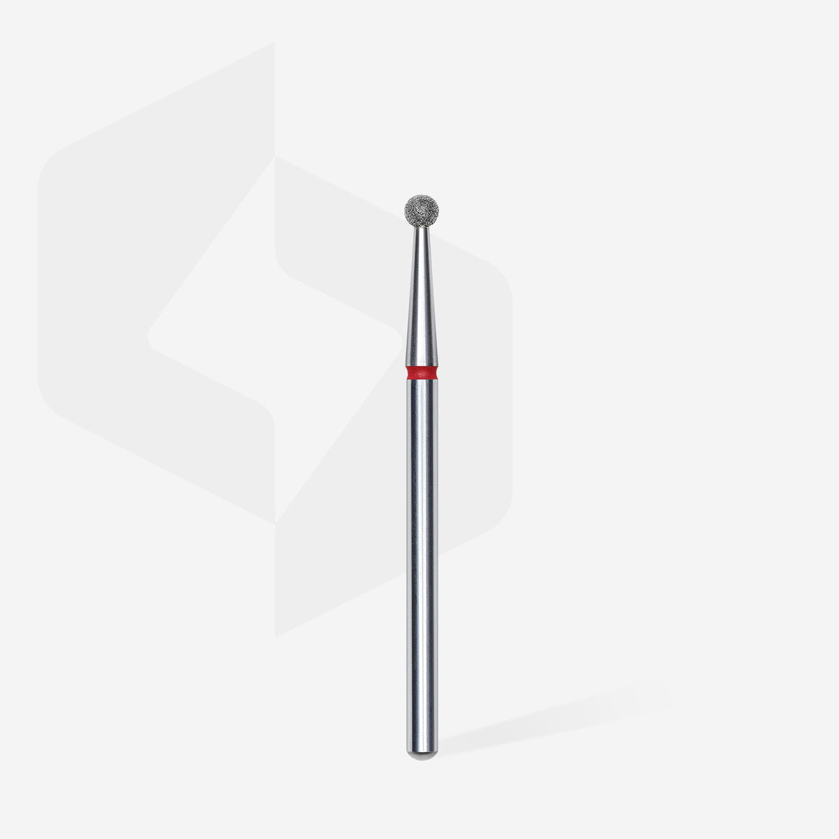 STALEKS EXPERT Diamond nail drill bit ball red, head diameter 2,5 mm
