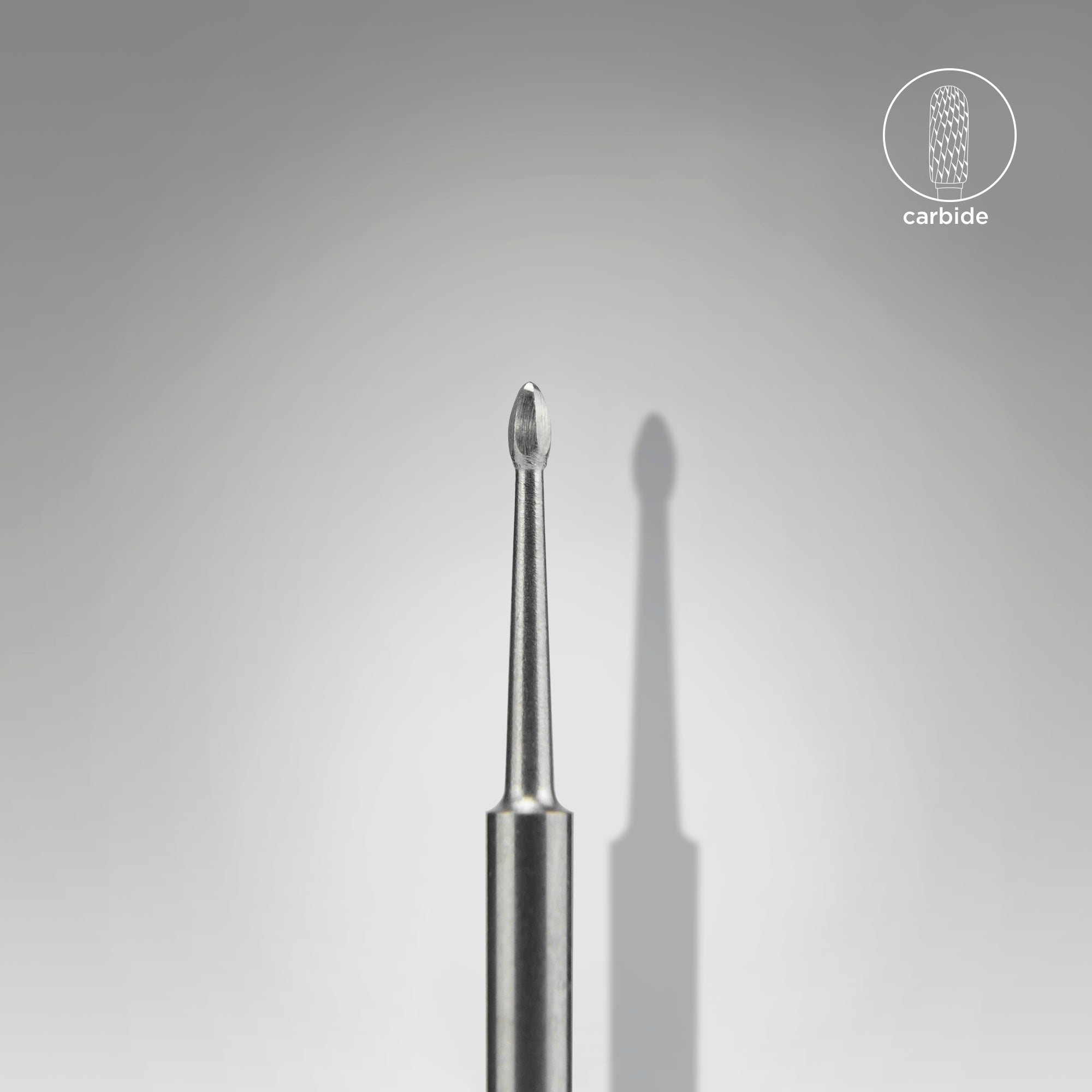 STALEKS EXPERT Carbide nail drill bit nail cleaner mini, head diameter 1,2 mm, working part 2,5 mm