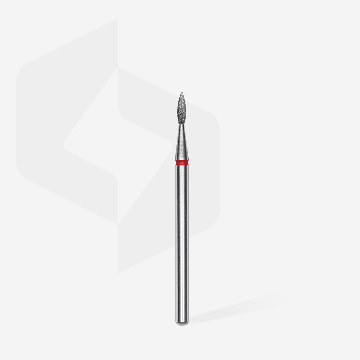 STALEKS EXPERT Elmas freze sivri alev kırmızı, çap 1,8 mm, çalışma kısmı 8 mm