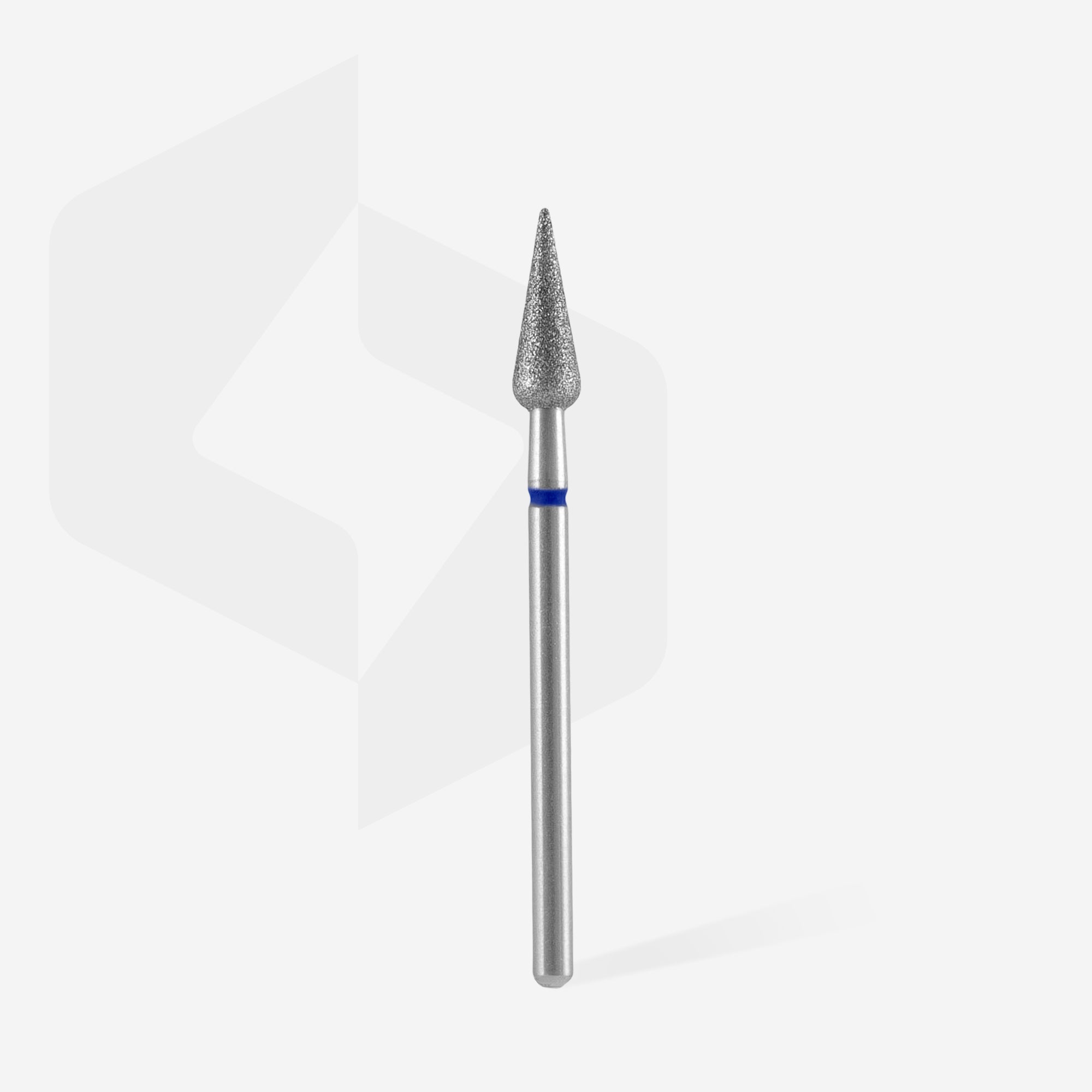 STALEKS EXPERT Elmas freze sivri armut mavi, çap 4 mm, çalışma kısmı 12 mm