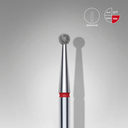 STALEKS EXPERT Elmas frez, top şekilli, kırmızı, çap 2,5 mm