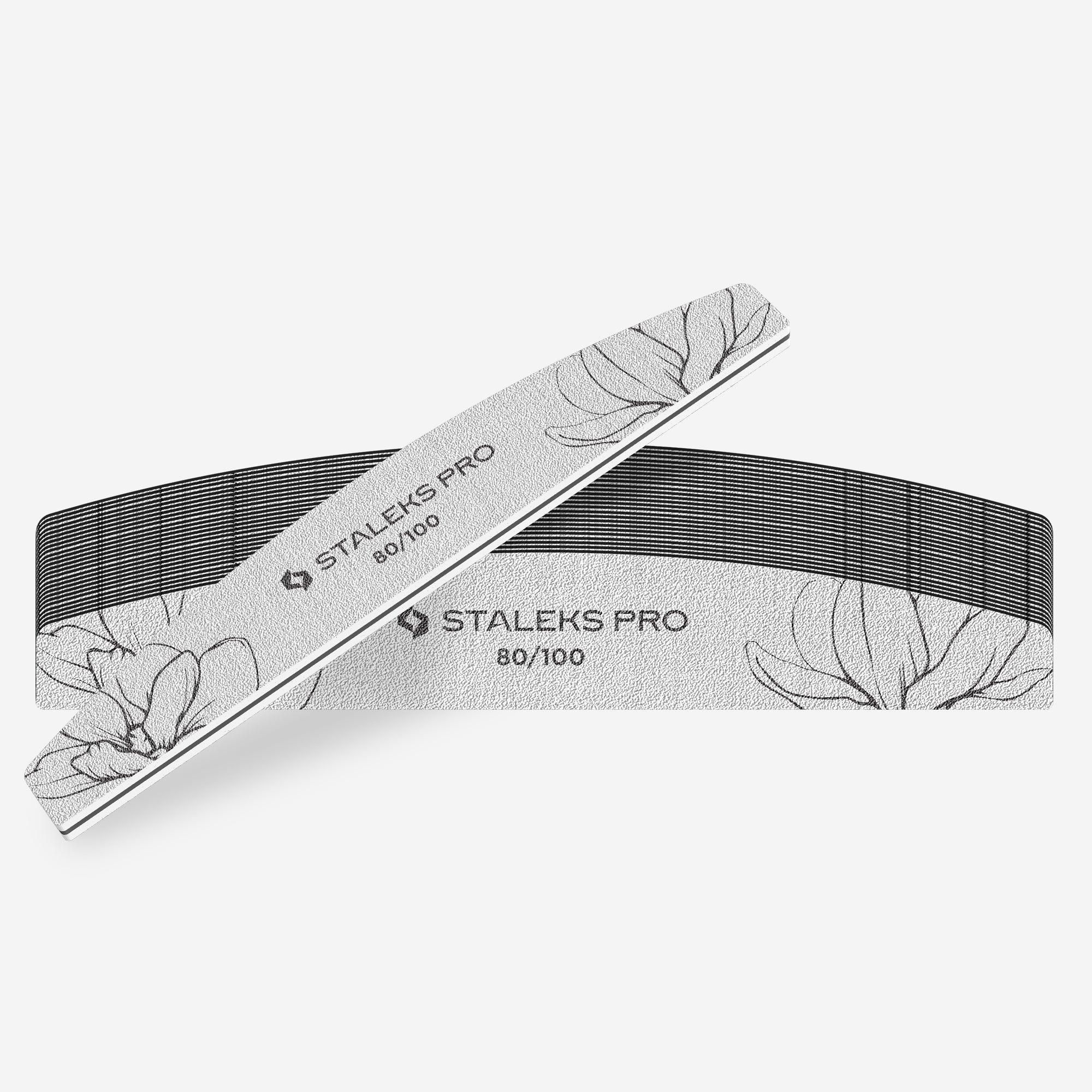 STALEKS EXPERT 40 Crescent mineral nail file, 80/100 grit (25 pc)