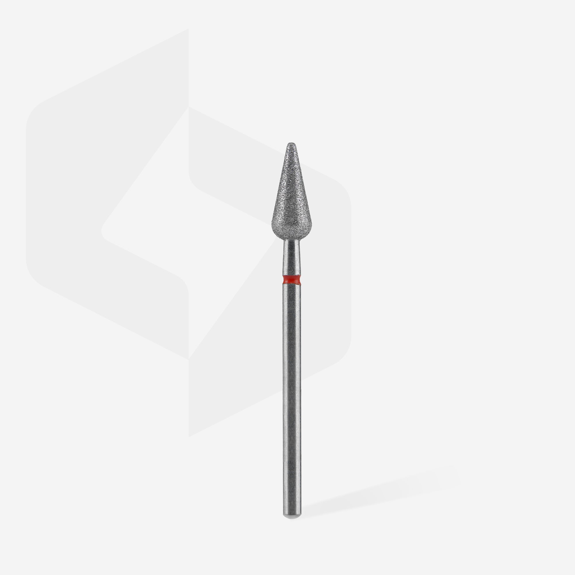 STALEKS EXPERT Elmas freze sivri armut kırmızı, çap 5 mm, çalışma kısmı 12 mm
