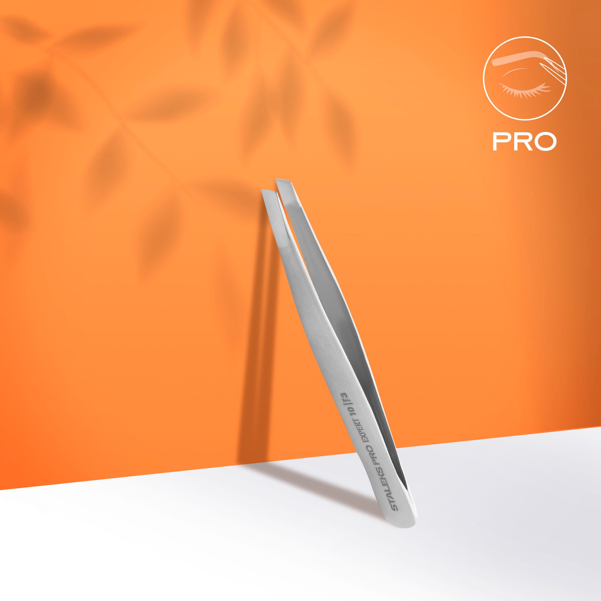 STALEKS EXPERT 10 TYPE 3 Geniş eğimli profesyonel kaş cımbızı