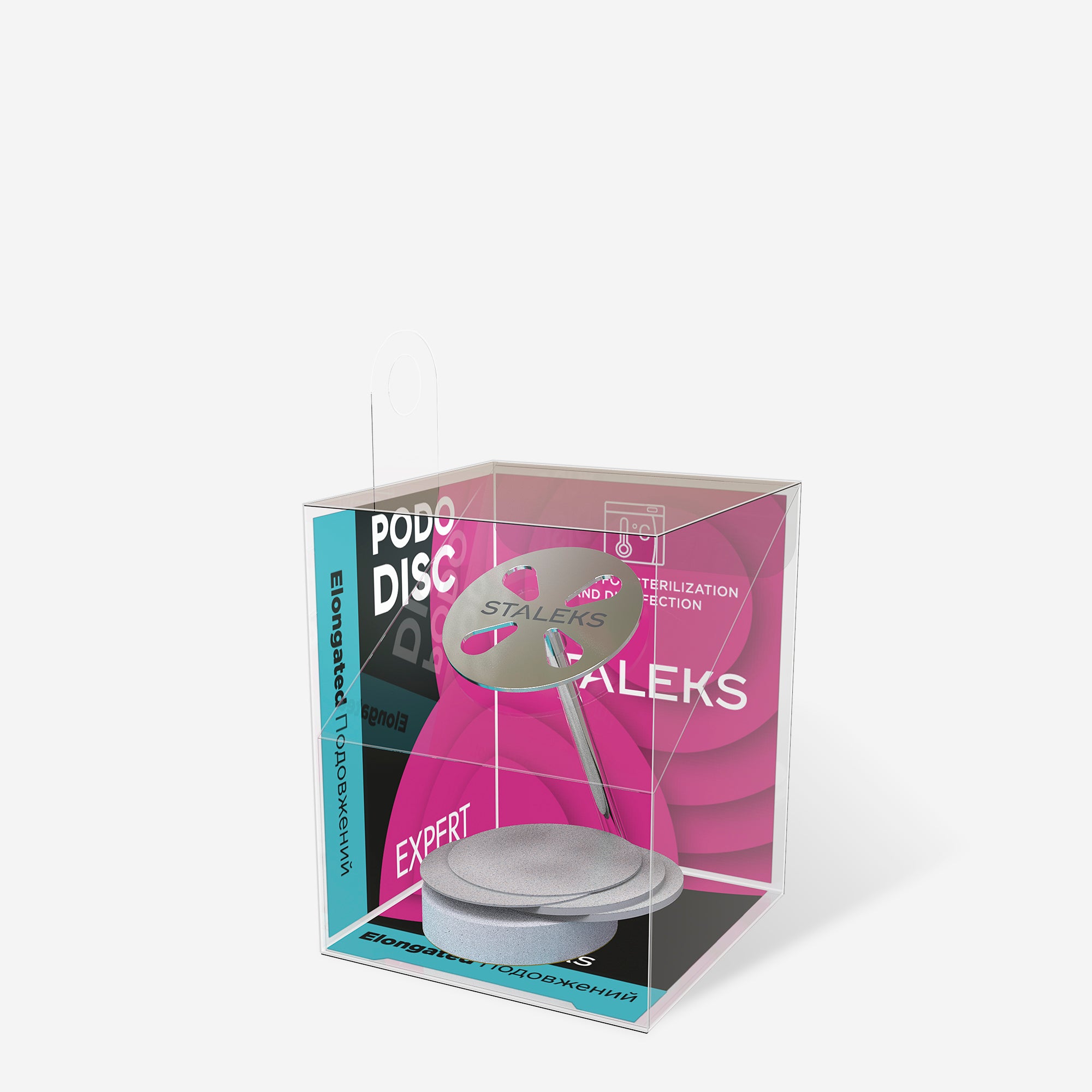 STALEKS EXPERT PODODISC M Değiştirilebilir zımparalı uzatılmış pedikür diski, 180 grit 20 mm (5 adet)