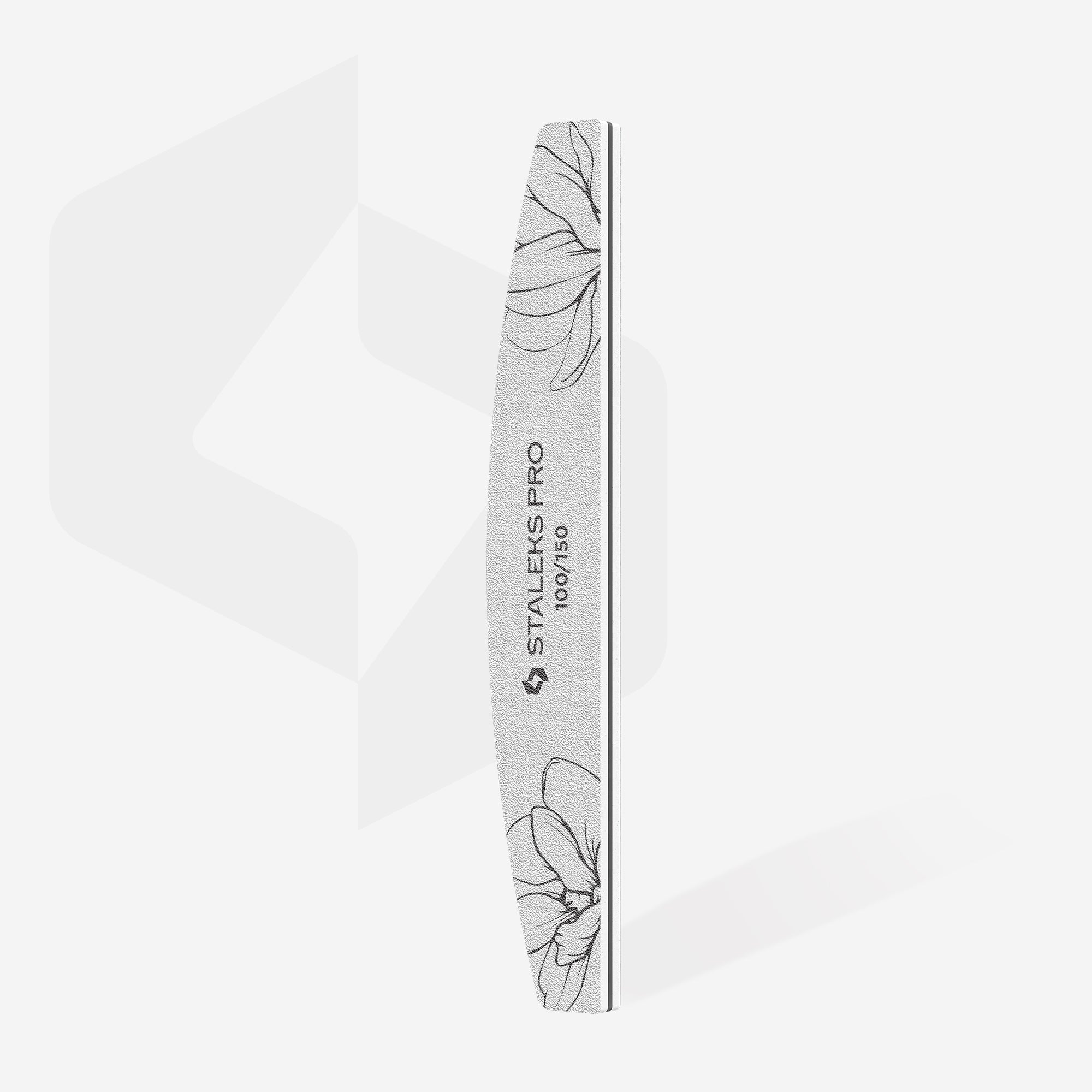 STALEKS EXPERT 40 Crescent mineral nail file, 100/150 grit (1 pc)