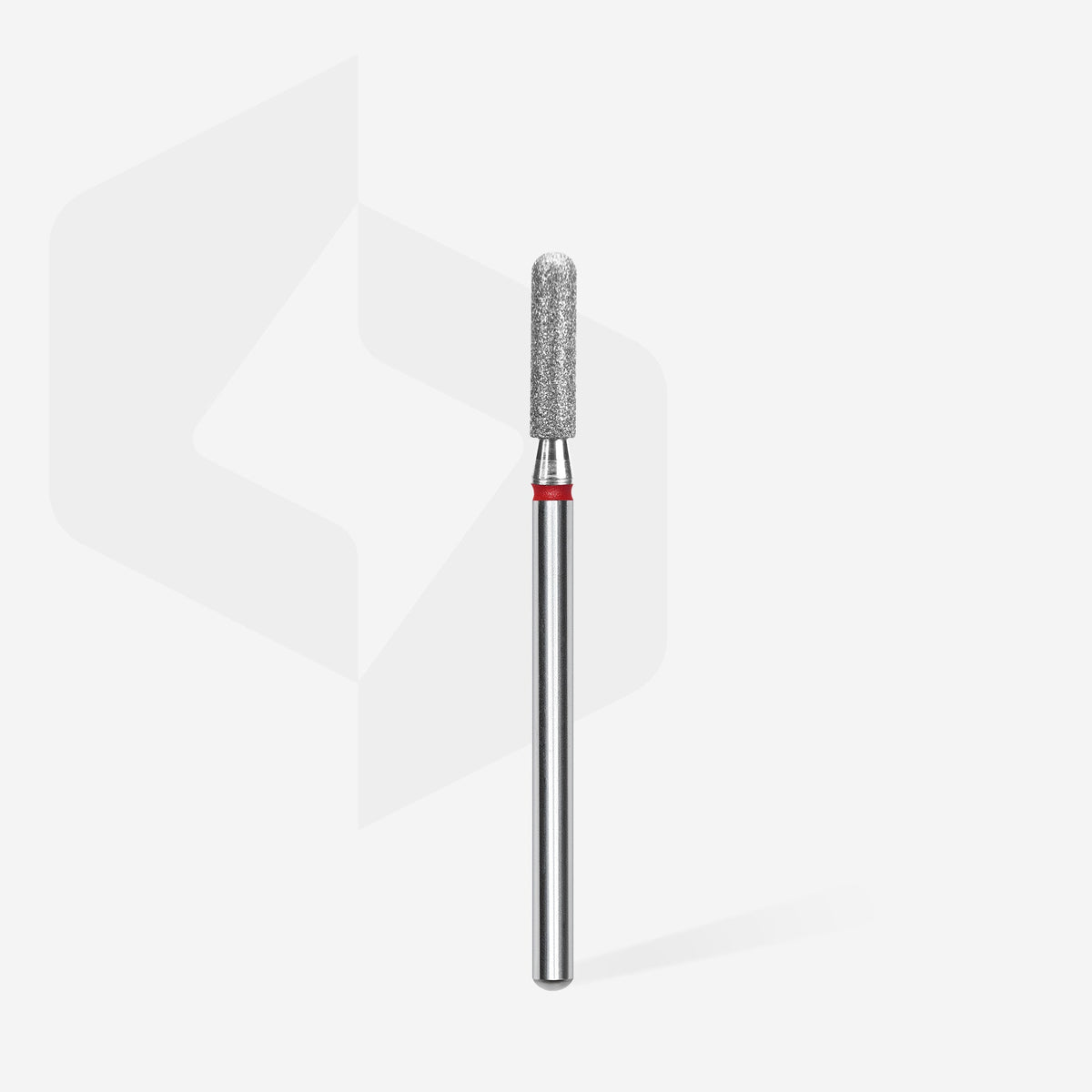 STALEKS EXPERT Elmas frez, yuvarlak silindir, kırmızı, çap 2,5 mm, çalışma kısmı 10 mm