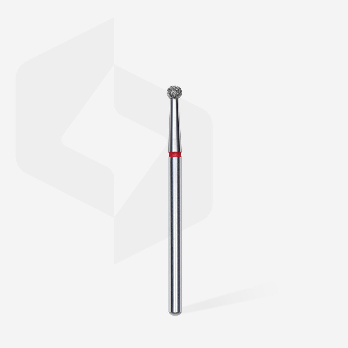 STALEKS EXPERT Diamond nail drill bit ball red, head diameter 2,7 mm