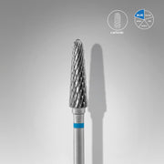 STALEKS EXPERT Carbide nail drill bit frustum blue, head diameter 4 mm, working part 13 mm
