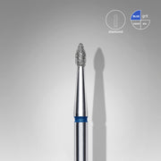 STALEKS EXPERT Diamond nail drill bit pointed bud blue, head diameter 1,8 mm, working part 4 mm