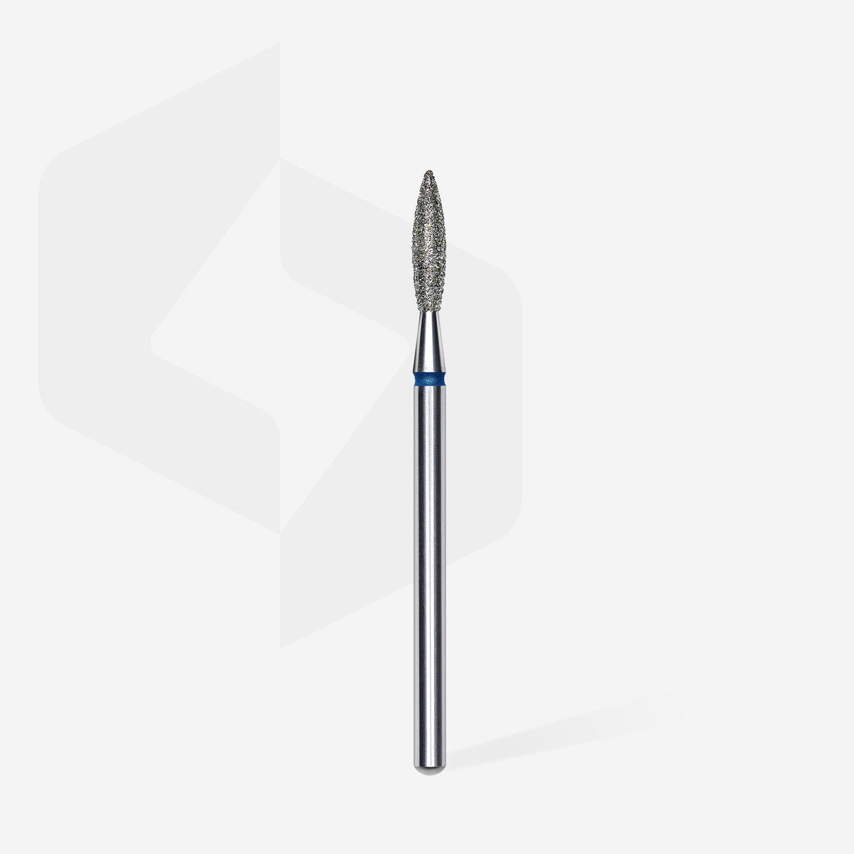 STALEKS EXPERT Diamond nail drill bit flame blue, head diameter 2,3 mm, working part 10 mm