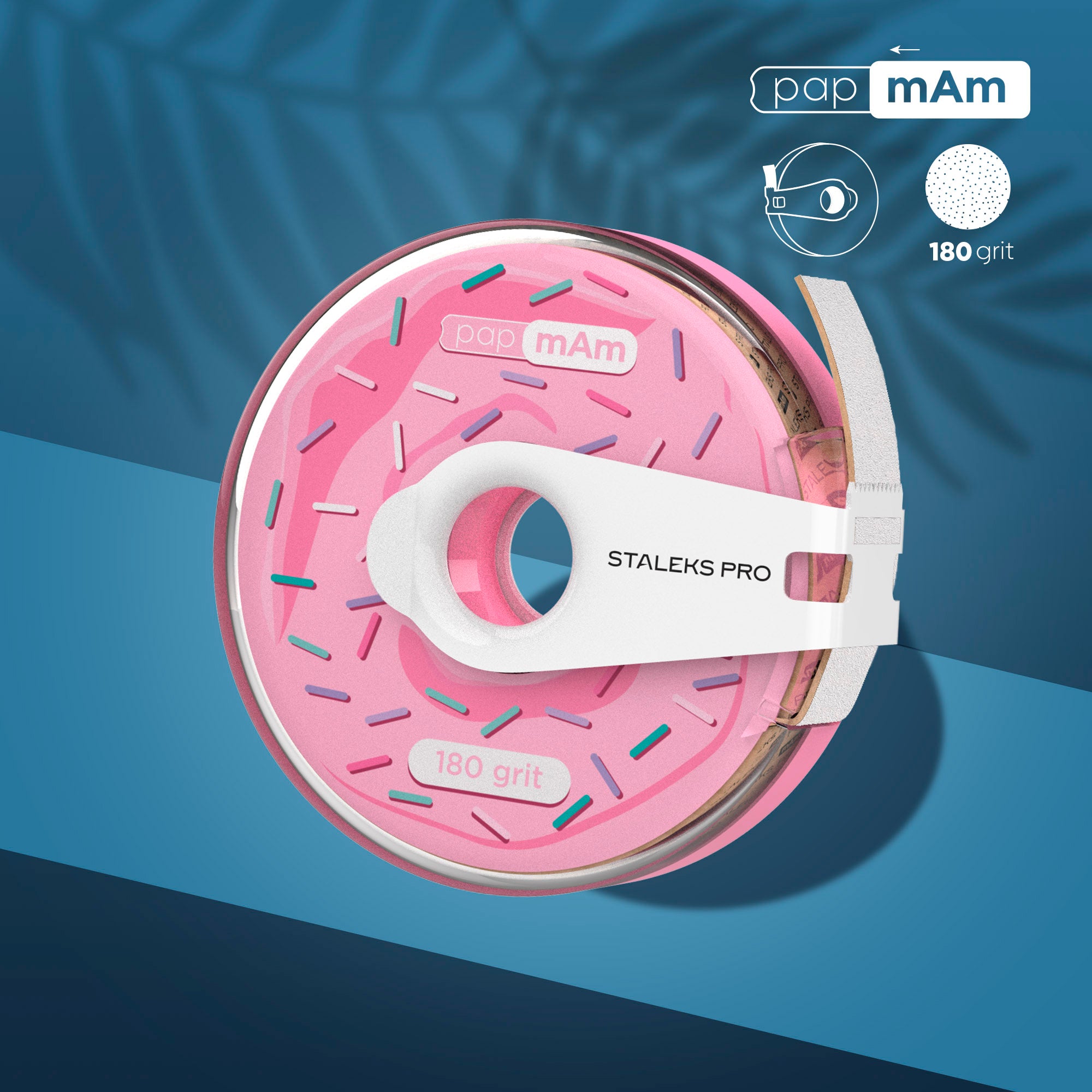 STALEKS  EXPERT Donut papmAm Düz törpüler için yedek zımparalar, 180 grit